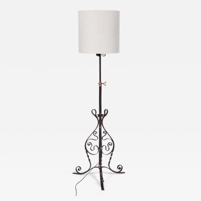 Scrolled Iron Floor Lamp