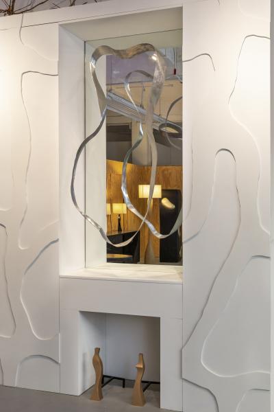 Sculpted Andirons Flame 