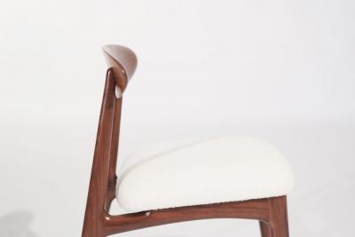 Sculpted Walnut Desk Chair by C Stan Morris C 1967