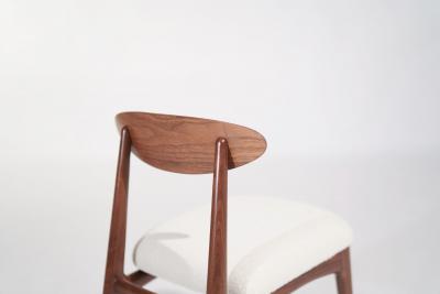 Sculpted Walnut Desk Chair by C Stan Morris C 1967