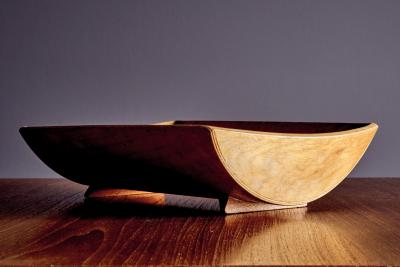Sculpted Wooden Bowl by Glenwood