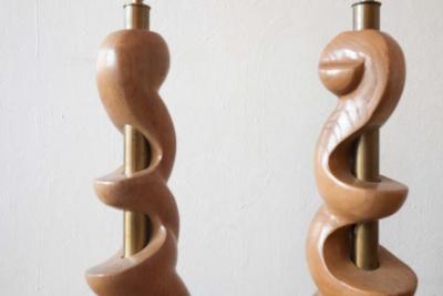 Sculpted Wooden Lamps by Light House