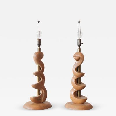 Sculpted Wooden Lamps by Light House