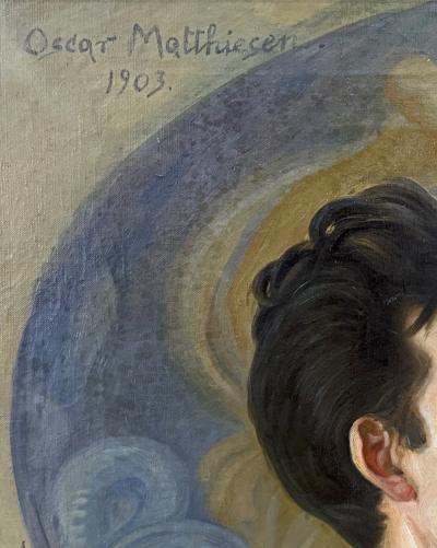 Sculpting the Nude Monumental Painting by Oscar Matthiesen 1861 1957 