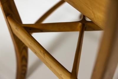 Sculptural Armchair in Pine and Plywood by Eberhard Mu ller Germany 1980s