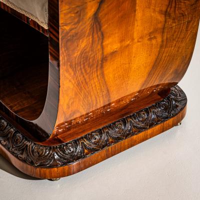 Sculptural Art Deco Side Chairs Italy 1930s 40s