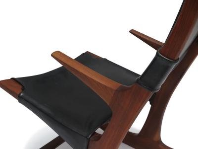Sculptural California Studio Craft Rocking Chair