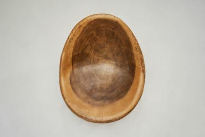 Sculptural Coconut Wood Chair Europe Second half of the 20th Century