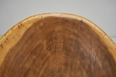 Sculptural Coconut Wood Chair Europe Second half of the 20th Century