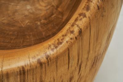 Sculptural Coconut Wood Chair Europe Second half of the 20th Century