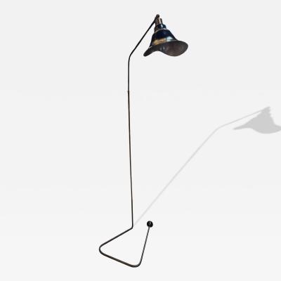 Sculptural Floor Lamp with Curved Base 1950s