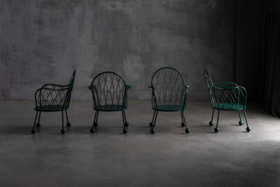 Sculptural Garden Armchairs France 1950s