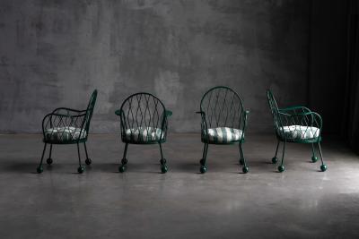 Sculptural Garden Armchairs France 1950s