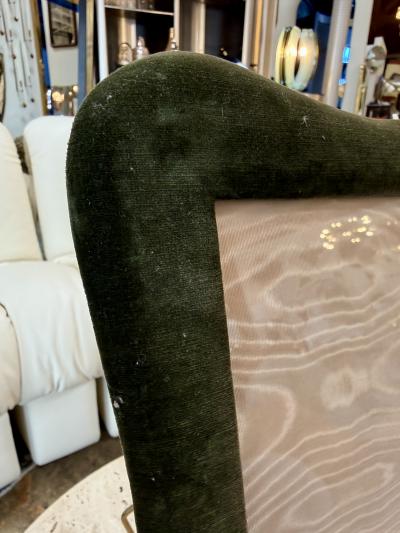 Sculptural Green Velvet Picture Frame