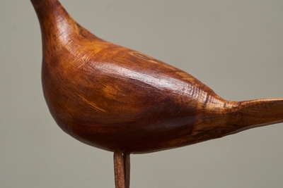 Sculptural Hand Carved Bird in Wood Mid 20th Century