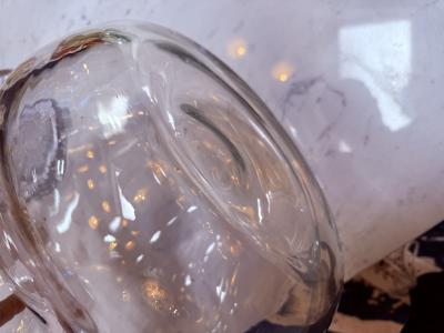 Sculptural Italian Handblown Glass Vase 1970s