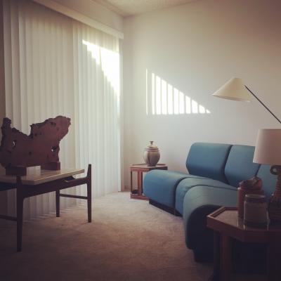 Sculptural Japanese Keyaki Wood Partition in the Style of Nakashima