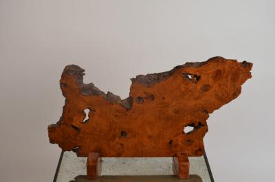 Sculptural Japanese Keyaki Wood Partition in the Style of Nakashima