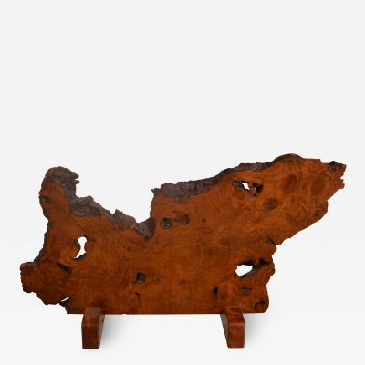 Sculptural Japanese Keyaki Wood Partition in the Style of Nakashima