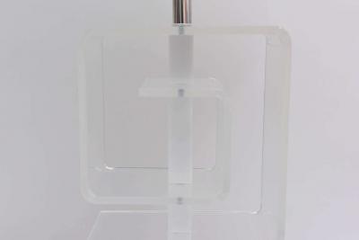 Sculptural Lucite Table Lamp