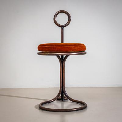 Sculptural Metal Stool probably Italy Late 20th Century