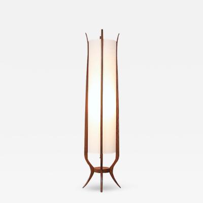 Sculptural Mid Century Modern Floor Lamp by Roller Lamp Co 