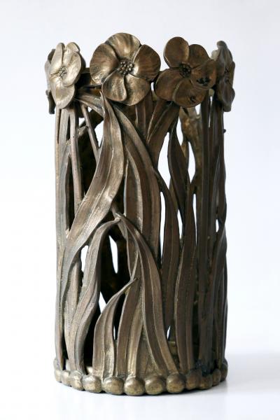 Sculptural Mid Century Modern Massive Brass Umbrella Stand 1960s Germany