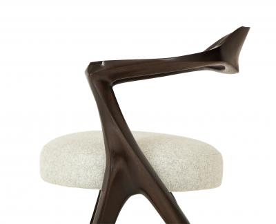 Sculptural Modernist Armchair by Newman Krasnogorov