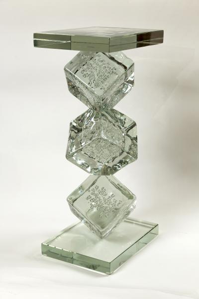 Sculptural Murano Ice Cube Drinks Table Contemporary