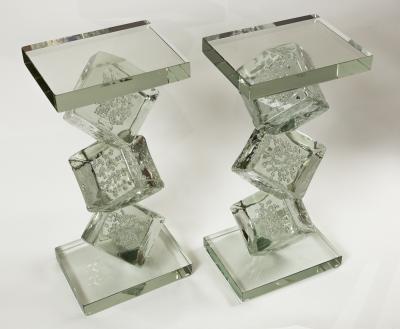 Sculptural Murano Ice Cube Drinks Table Contemporary