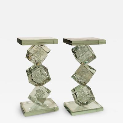 Sculptural Murano Ice Cube Drinks Table Contemporary