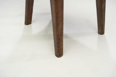Sculptural Olive Wood High Back French Chair France 1970s