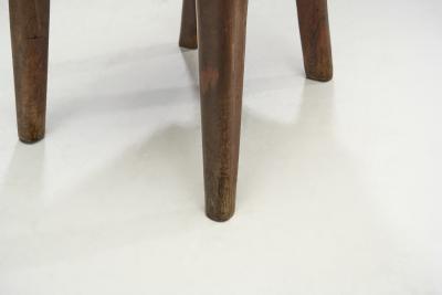 Sculptural Olive Wood High Back French Chair France 1970s