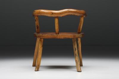 Sculptural Scandinavian Wabi Sabi Chair 1940s