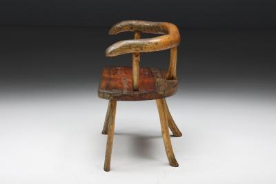Sculptural Scandinavian Wabi Sabi Chair 1940s