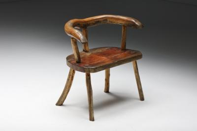 Sculptural Scandinavian Wabi Sabi Chair 1940s