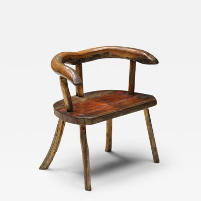 Sculptural Scandinavian Wabi Sabi Chair 1940s