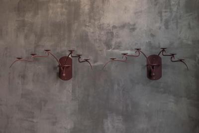 Sculptural Six Arm Wall Candelabra Europe Late 20th Century