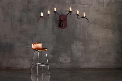 Sculptural Six Arm Wall Candelabra Europe Late 20th Century