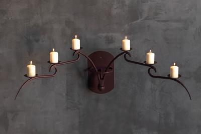 Sculptural Six Arm Wall Candelabra Europe Late 20th Century