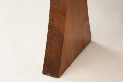 Sculptural Solid Wood Armchair Europe ca 1960s