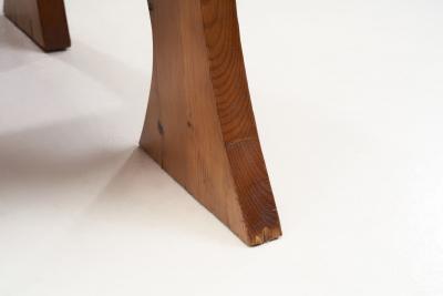Sculptural Solid Wood Armchair Europe ca 1960s
