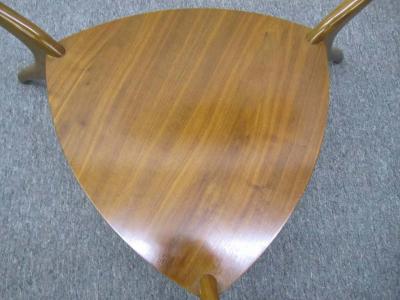 Sculptural Triangular Coffee Table Mid Century Modern