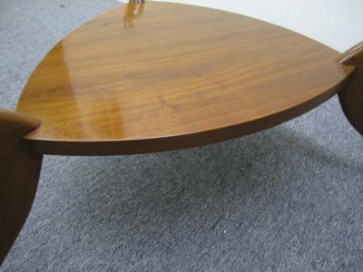 Sculptural Triangular Coffee Table Mid Century Modern