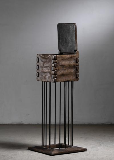 Sculptural box by French woodworker Yvon