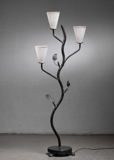 Sculptural floor lamp