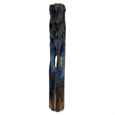 Sculpture blue totem 
