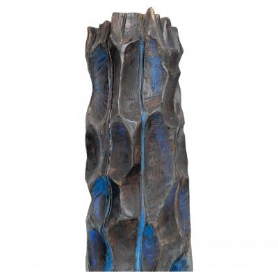 Sculpture blue totem 