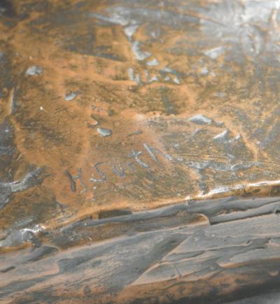 Sculpture of a Steelworker Metropolis Builder Social Realism Germany 1930