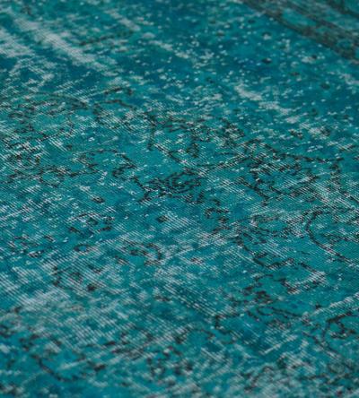 Sea Green Contemporary Wool Handwoven Rug